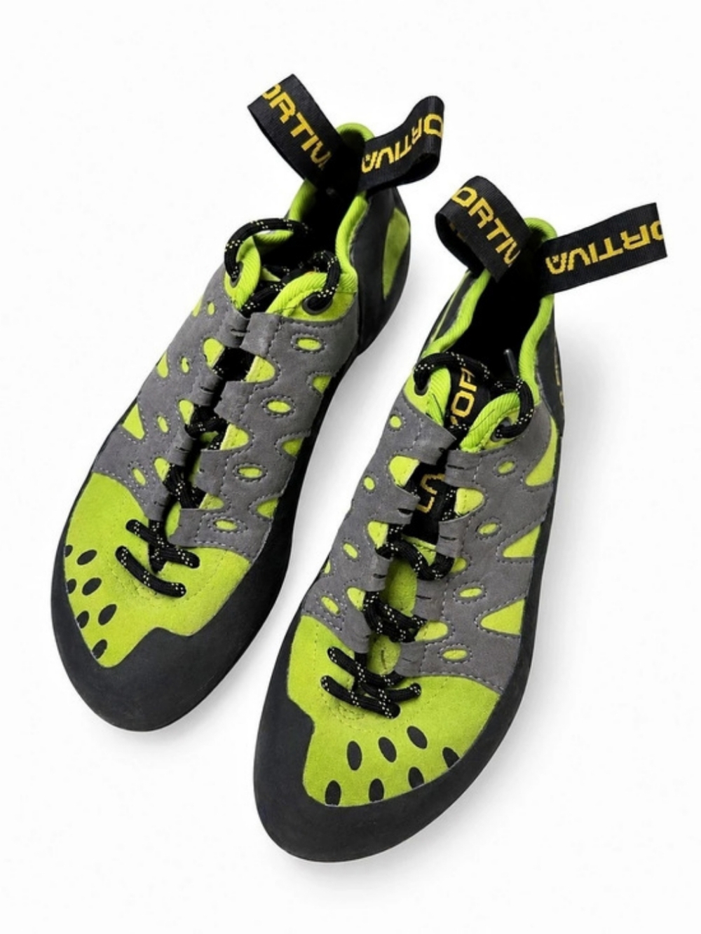 La Sportiva Tarantulace Size EU 39 Climbing Shoes Green Gray - Picture 1 of 7